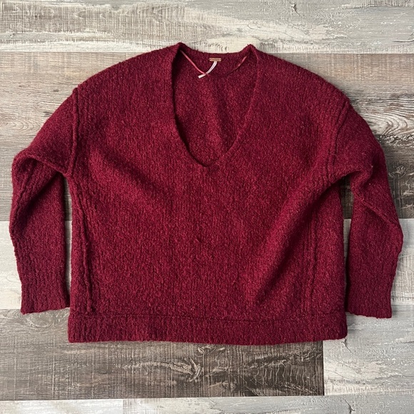 Free People Lofty V-Neck Women’s Sweater Size XS - Picture 1 of 5